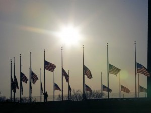 Flags fly at half mast for Sandy Hook victims